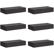 vidaXL Aufbewahrungsbox 50 cm 6-tlg. Anthrazit/Grau
