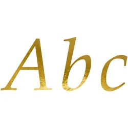 Buchstaben Aufkleber 5 Bögen 143 Buchstaben 25 Zeichen Sticker zum Beschriften, Basteln und Dekorieren Gold