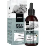 Wermut Komplex Tropfen für Hunde & Katzen - 120ml natürliche Wurmkur & Verdauung