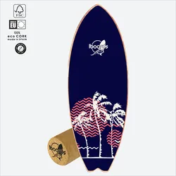 Balance Board Beach – Surf Trainer mit Korkrolle SCHWARZ No Size