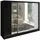 A&J MöbelLand Schiebetürenschrank VIDA 200 x 215 x 59,5 cm Schwarz