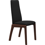 Polsterstuhl STRESSLESS "Laurel", braun (chestnut dinamica, walnuss), B:57cm H:105cm T:60cm, Microfaser DINAMICA (88% Polyester, 12% Polyurethan), Stühle, Polsterstuhl, High Back, Größe M, mit abgerundeten Beinen in Walnuss