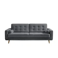 Sofa.de Schlafsofa mit Bettkasten Fjord ¦ grau ¦ Maße (cm): B: 226 H: 88 T: 90