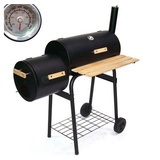 Apex Holzkohlegrill BBQ Holzkohlegrill Barbecue 56510 Smoker Grill Standgrill Räucherofen schwarz