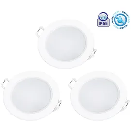 Aigostar Einbauleuchte 3er Set 4,8W rund weißer Rahmen