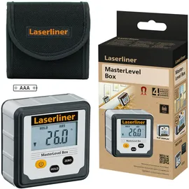 LASERLINER Digitale Wasserwaage MasterLevel Box Schwarz/Grau 0,06 m