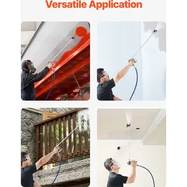 Vevor Airless-Farbspritzpistole 3600 PSI mit Schlauch-Set und Verlängerungsstange