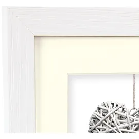 ZEP Regent 4 Passepartout 30x40 Holz Bilderrahmen weiß V32344