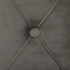 Beliani Pouf mit Stauraum 2er Set Samt 0 x 0 x 0 cm Grau