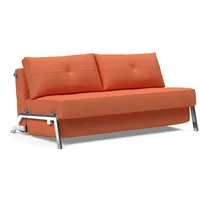 INNOVATION LIVING TM Schlafsofa Cubed Klappsofa, hochwertige Schlaffunktion, Design und extra Komfort, Frontauszug, sehr platzsparend, abgewinkelt Sitzen, waagerecht liegen orange