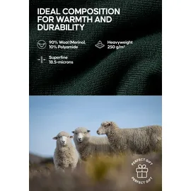 Danish Endurance Langarmshirt Extreme Merino LS in dark navy & 1-Pack - Dunklemarine - M