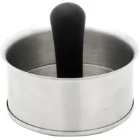 Primaster Burgerpresse Edelstahl mit Kunststoffgriff Ø 11 cm