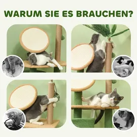 PawHut Kratzbaum 139 cm grün