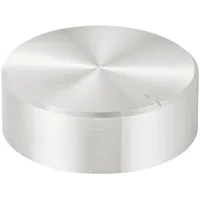 TRU Components TC-11696484 Drehknopf mit Knopfmarkierung Silber (Ø x