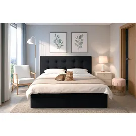 ax living Belinai 180 x 200 cm Schwarz