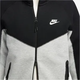 Nike Tech Fleece Windrunner Kapuzenjacke Herren DK Grey Heather/Black/White Größe 2XL