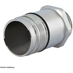 7621000000 Hummel M23 Leistung Gerätesteckverbinder gerade Vorderwand Farbe silber - 1 Stück