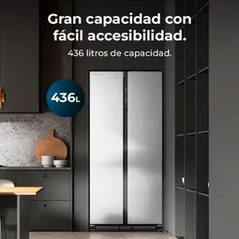 Cecotec Bolero CoolMarket SBS 436 (436 l, 2000 mm hoch, Edelstahl)
