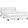 vidaXL Boxspringbett 140 x 200 cm Weiß