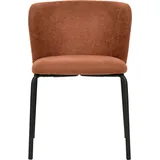 Essentials Break Stapelstuhl mit Bezug, braun-rot