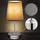 monzana Tischlampe Lumière 2er-Set Taupe