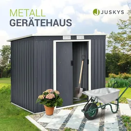 Juskys Geräteschuppen M 2,13 x 1,3 m anthrazit