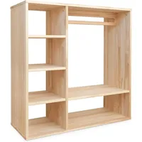 Ehrenkind Ehrenkind® Montessori Kleiderschrank Kinderregal Kiefer Natur | Kinderschrank