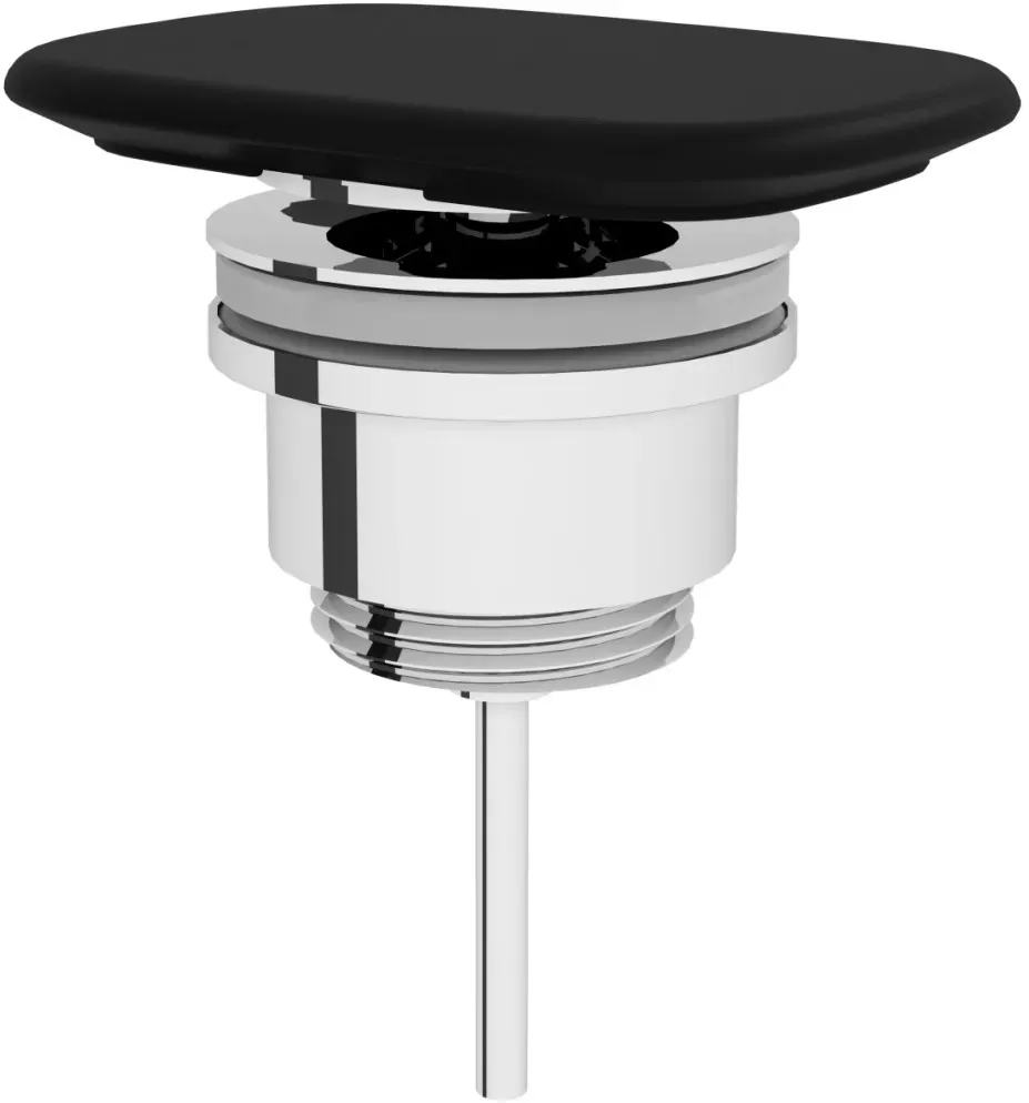 VitrA Schaftventil mit rechteckigem Ventildeckel aus Keramik 10 x 7,5 cm Schwarz Matt,6370L483-2002 6370L483-2002