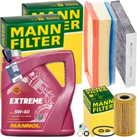 Inspektionspaket + 5L 5W-40 Motoröl passend für Duster Sandero 2