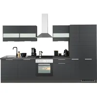 kochstation Küchenzeile KS-Luhe 330 cm grau
