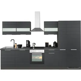 kochstation Küchenzeile KS-Luhe 330 cm grau