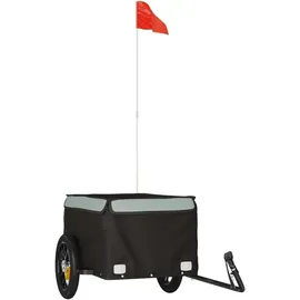 vidaXL Fahrradanhänger schwarz/grau 30 kg
