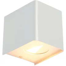 Nowa Außenleuchte Kunststoff 10x11,5x10 cm 2x 2 Watt warmweiß weiß
