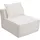 Mendler L-Sofa HWC-O540 mit Ottomane creme