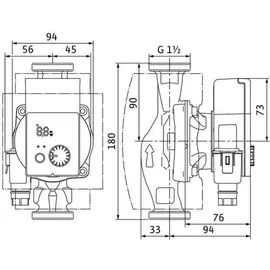 WILO Yonos PICO plus 25/1-6, 180mm Heizungspumpe (4215504)