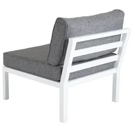 Brafab Weldon Loungesofa-Modul Mittelteil Aluminium Weiß