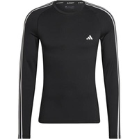 Adidas Herren Shirt Techfit 3-Streifen Training, BLACK, XXL