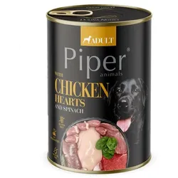 DOLINA NOTECI PIPER Nassfutter mit Hühnerherzen und Spinat für Hunde 400 g