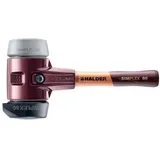 Halder SIMPLEX-Schonhammer, 3023.282 Ø 80 mm Gummi TPE-mid grau mit Standfuß/TPE-mid;