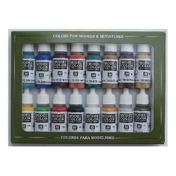 Vallejo Acrylic Model Color Set Ancient/Medieval (16)