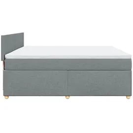 vidaXL Boxspringbett 180 x 200 cm Hellgrau