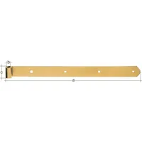 GAH Alberts Ladenband L.300x13x40mm S.5mm D.13mm STA galv.gelb verz.rd
