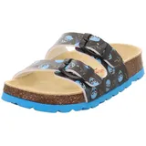 superfit Fussbettpantoffel Schwarz/Mehrfarbig 25