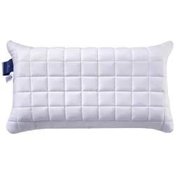 Nackenstützkissen BILLERBECK "Wellneck, Kissen ist Allergiker freundlich (Hausstauballergiker)", weiß, B:40cm L:80cm, Bezug: 100% Baumwolle, Kopfkissen, Das Nackenstützkissen mit Gel-Inlay