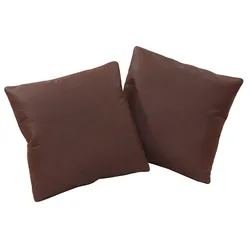 Sofakissen HOME AFFAIRE "Palmera", braun (dunkelbraun), B:45cm H:45cm T:15cm, Obermaterial: 100% Polyester, Polsterauflagen, passend zur Serie »Palmera«, 2 Stück im Set