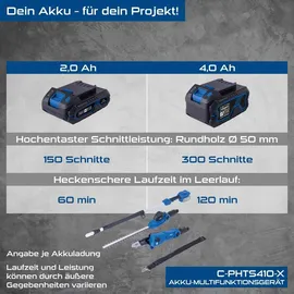 SCHEPPACH 2-in-1 Akku Hochentaster C-PHTS410-X 20V-IXES ohne Akku