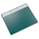 Laufer Läufer 44651 Durella Schreibtischunterlage mit transparenter Auflage und Kalender, rutschfeste Schreibunterlage, 52 x 65cm, grün