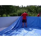 Schwimmbadfolie Poolfolie 4,20 x 1,20 m, 0.5 mm Ersatzfolie für Stahlwandbecken