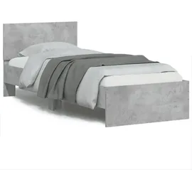 vidaXL Bettgestell 90 x 200 cm H2 Grau