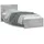 vidaXL Bettgestell 90 x 200 cm H2 Grau